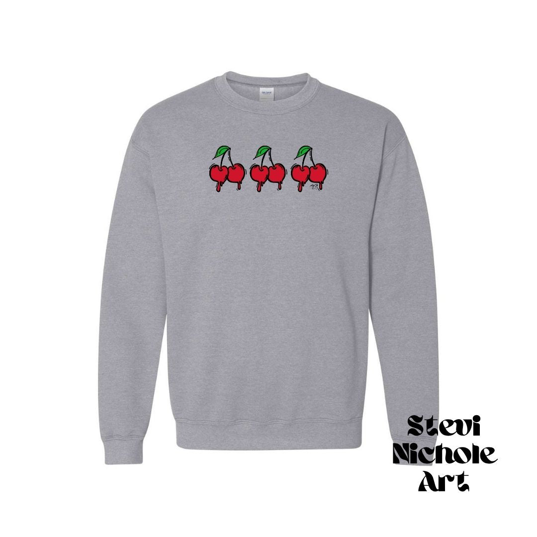 Boobsx3 Cherry Gildan Sweatshirt
