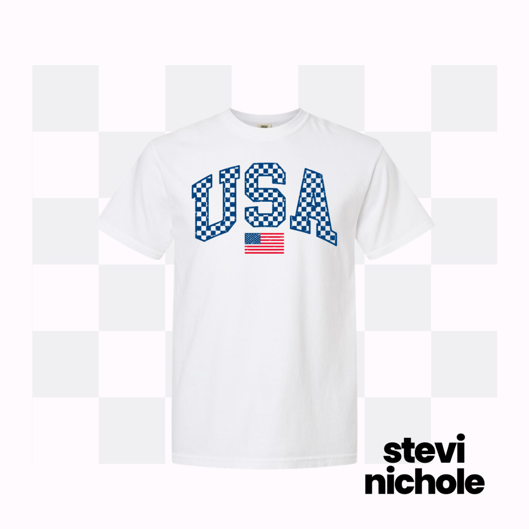 Check USA Comfort Color Adult Tee