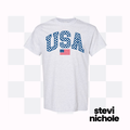 Check Print USA ASH TEE/ CREWNECK SWEATSHIRT (Copy)