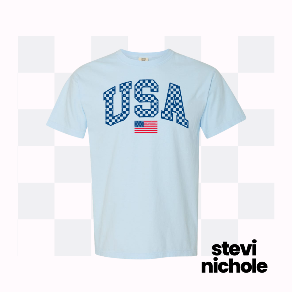 Check USA Comfort Color Adult Tee