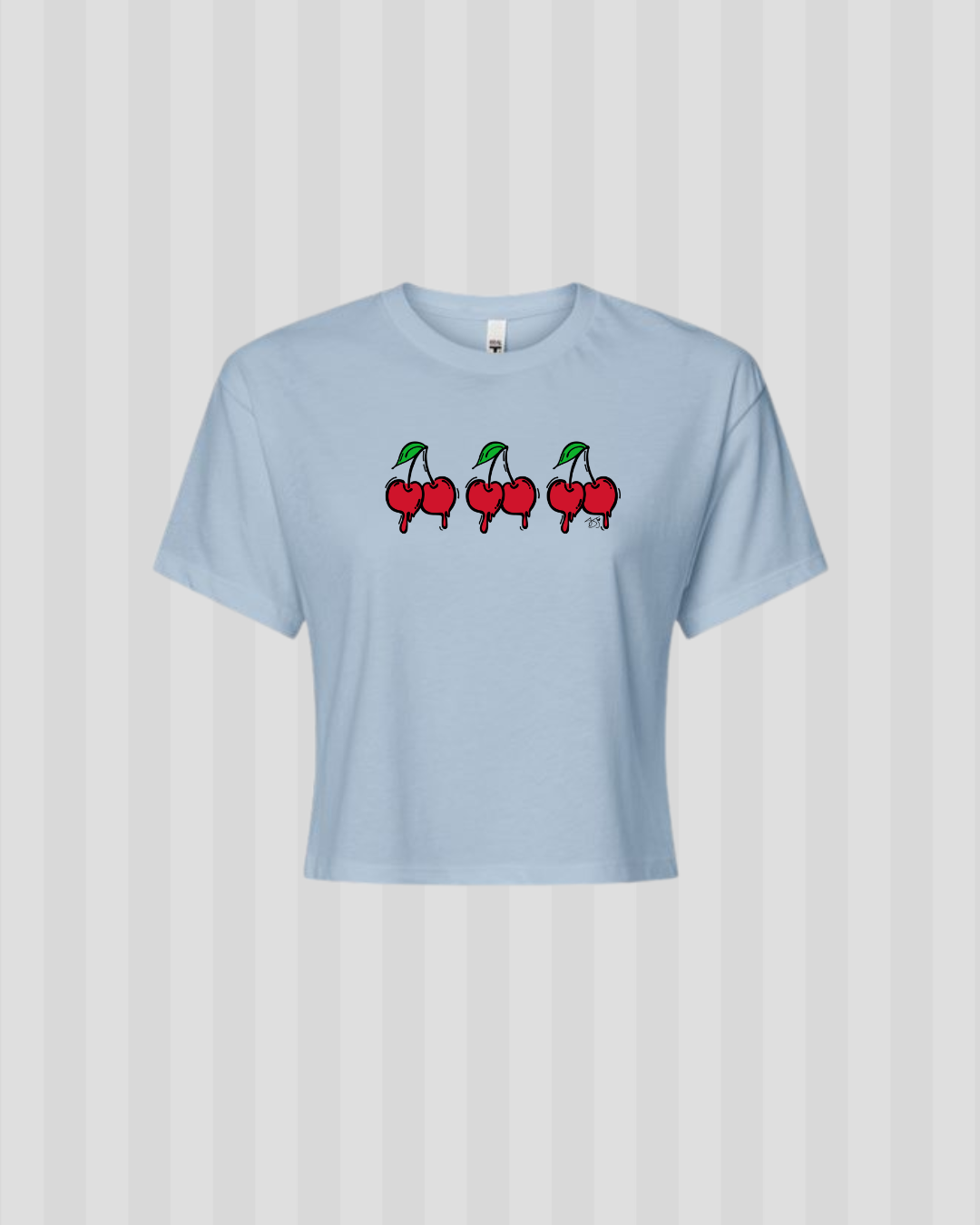 Cherry Graphic Crop Top