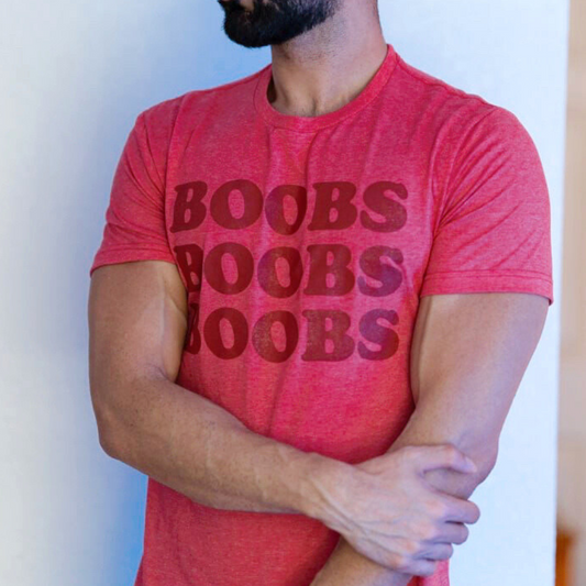 READY TO SHIP-Boobs, Boobs, Boobs Graphic Tee
