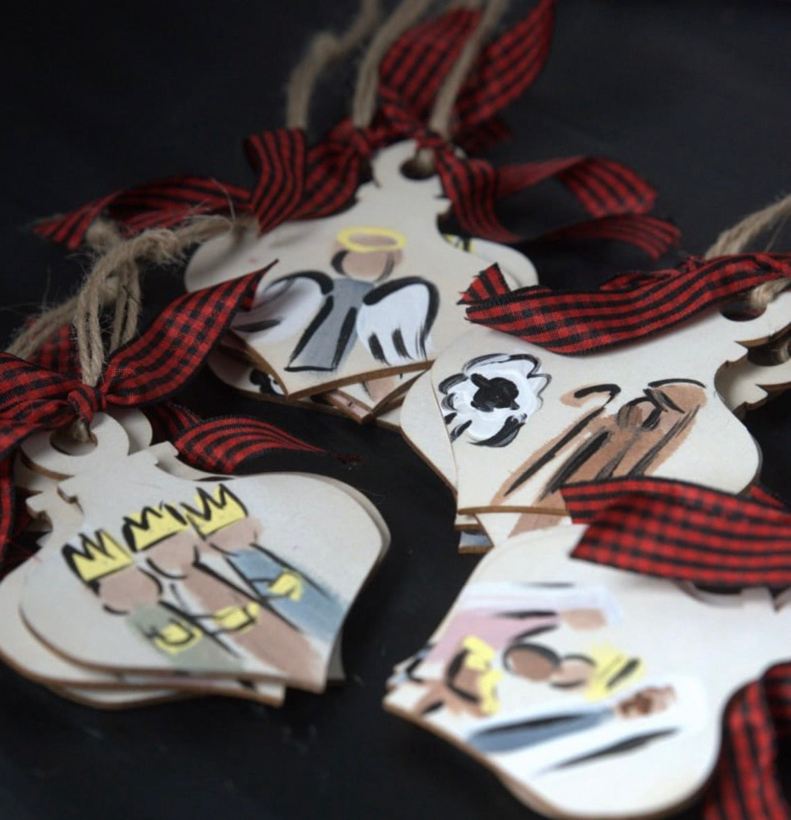 nativity ornament set of 4 -RTS