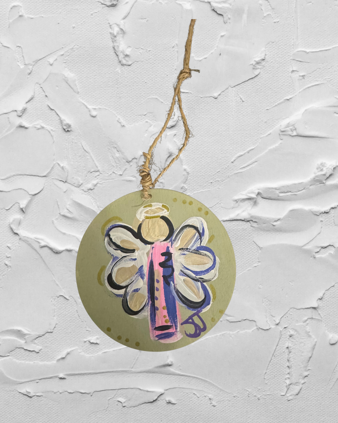abstract angel ornament