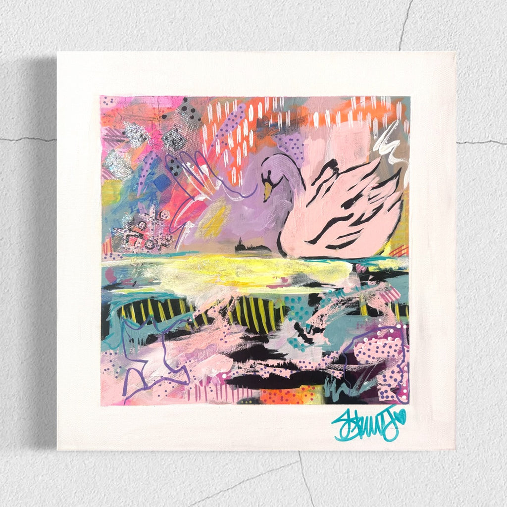 the weight of grace 16x16 canvas