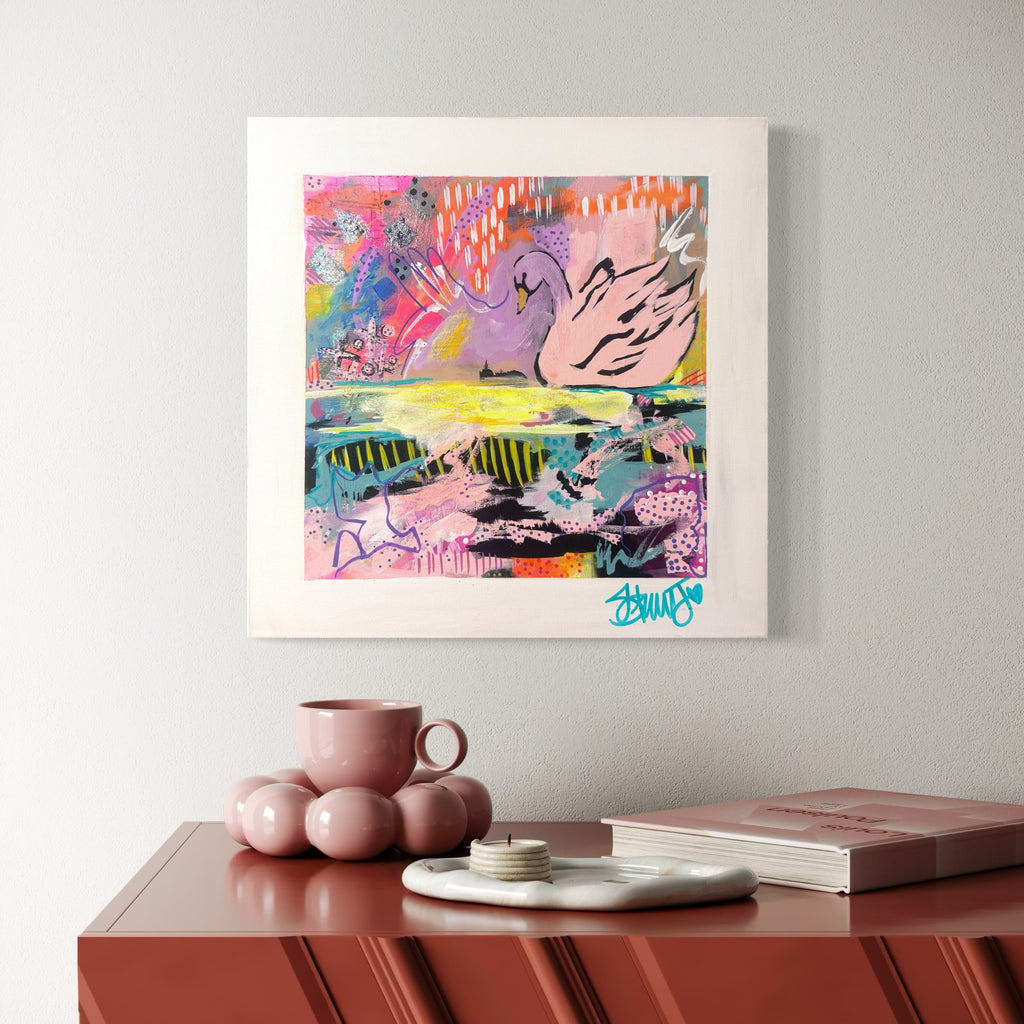 the weight of grace 16x16 canvas