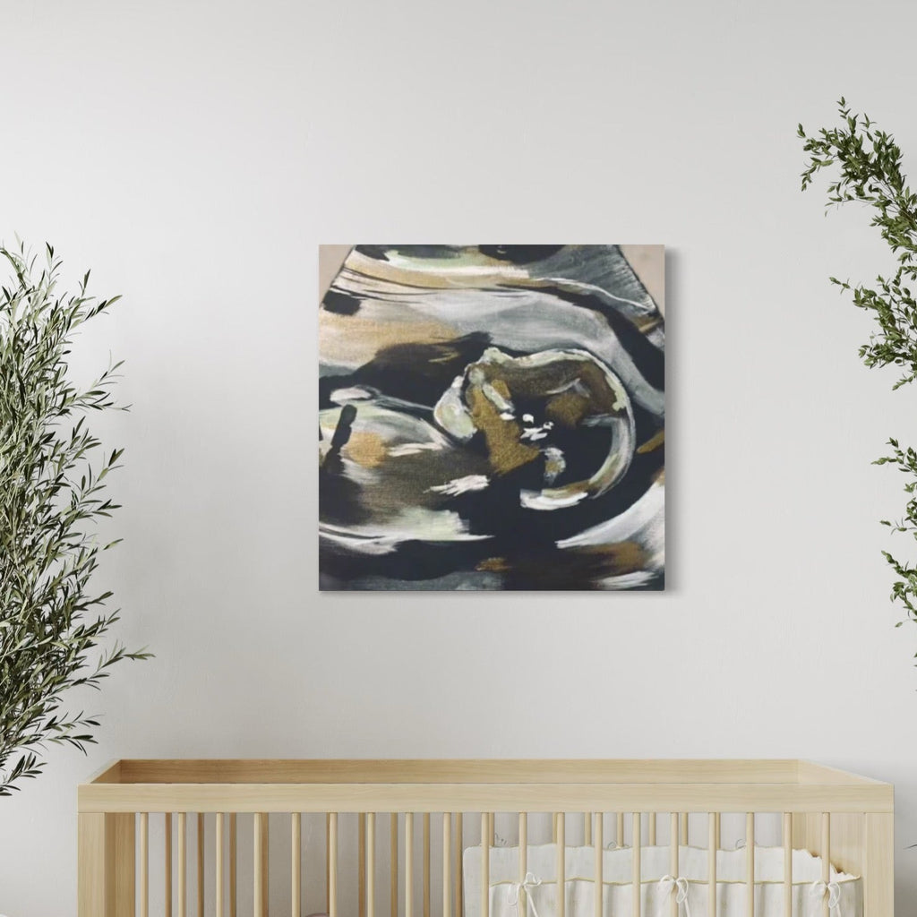 Custom Abstract Ultrasound Painting - Commissioned Artwork
