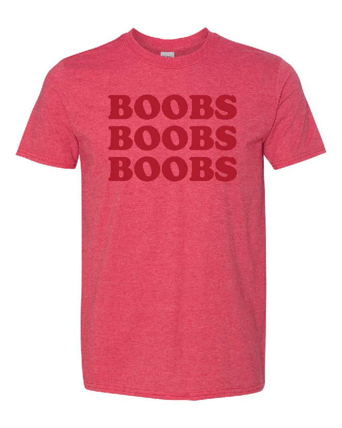 READY TO SHIP-Boobs, Boobs, Boobs Graphic Tee